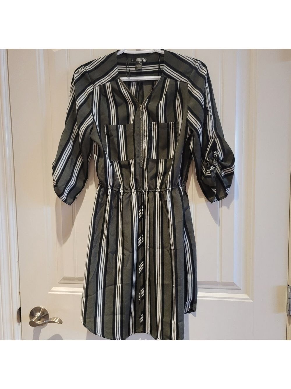 *4 for $25* Streetwear Society Pinstrip Green And Black Dress